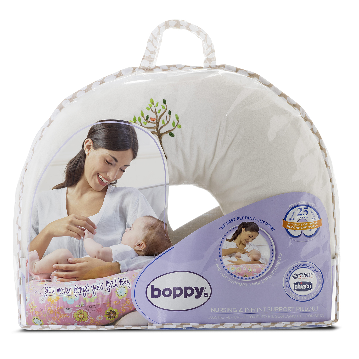 Подушка Chicco Boppy Hello Baby - фото 7