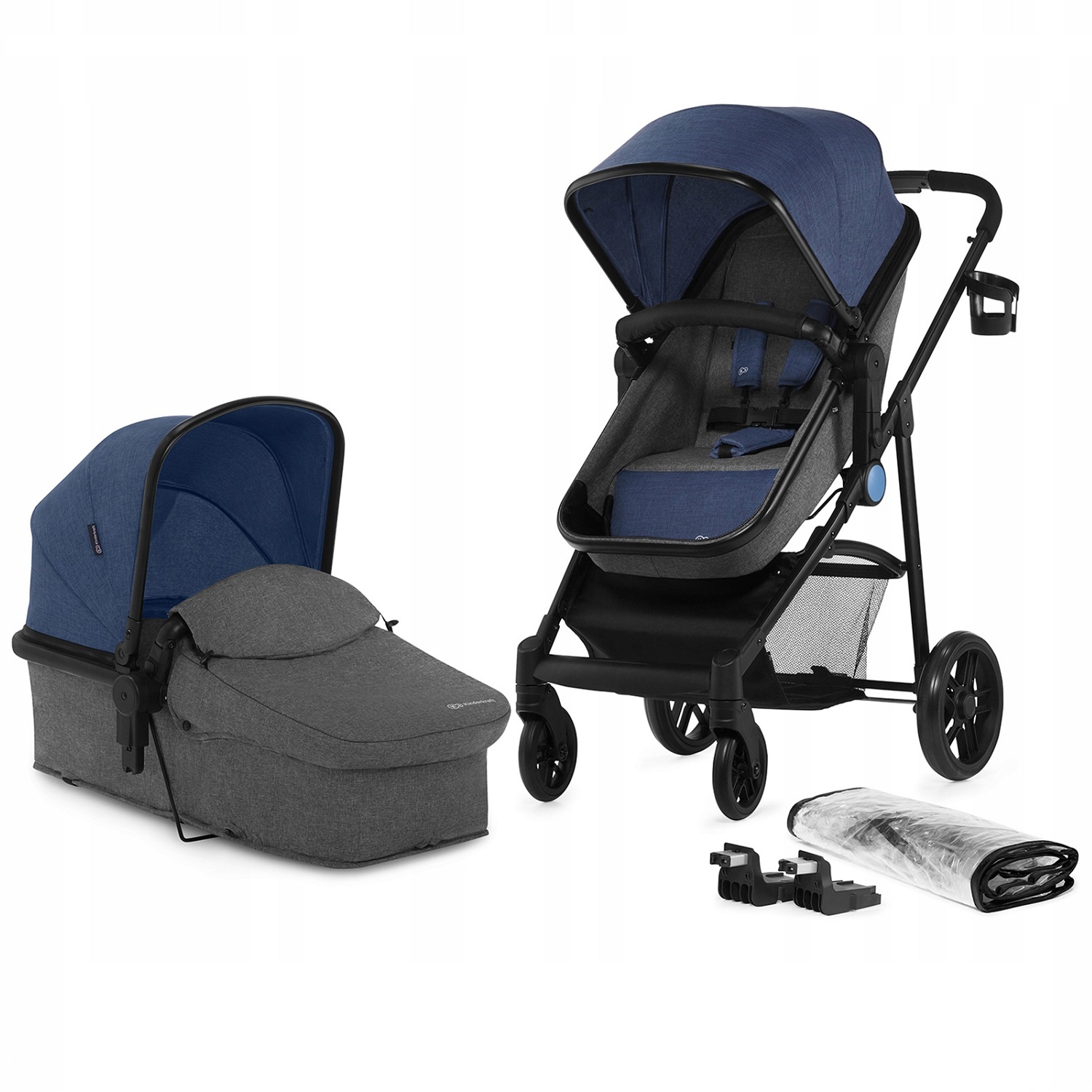 Коляска 2в1 Kinderkraft Juli Denim - фото 2