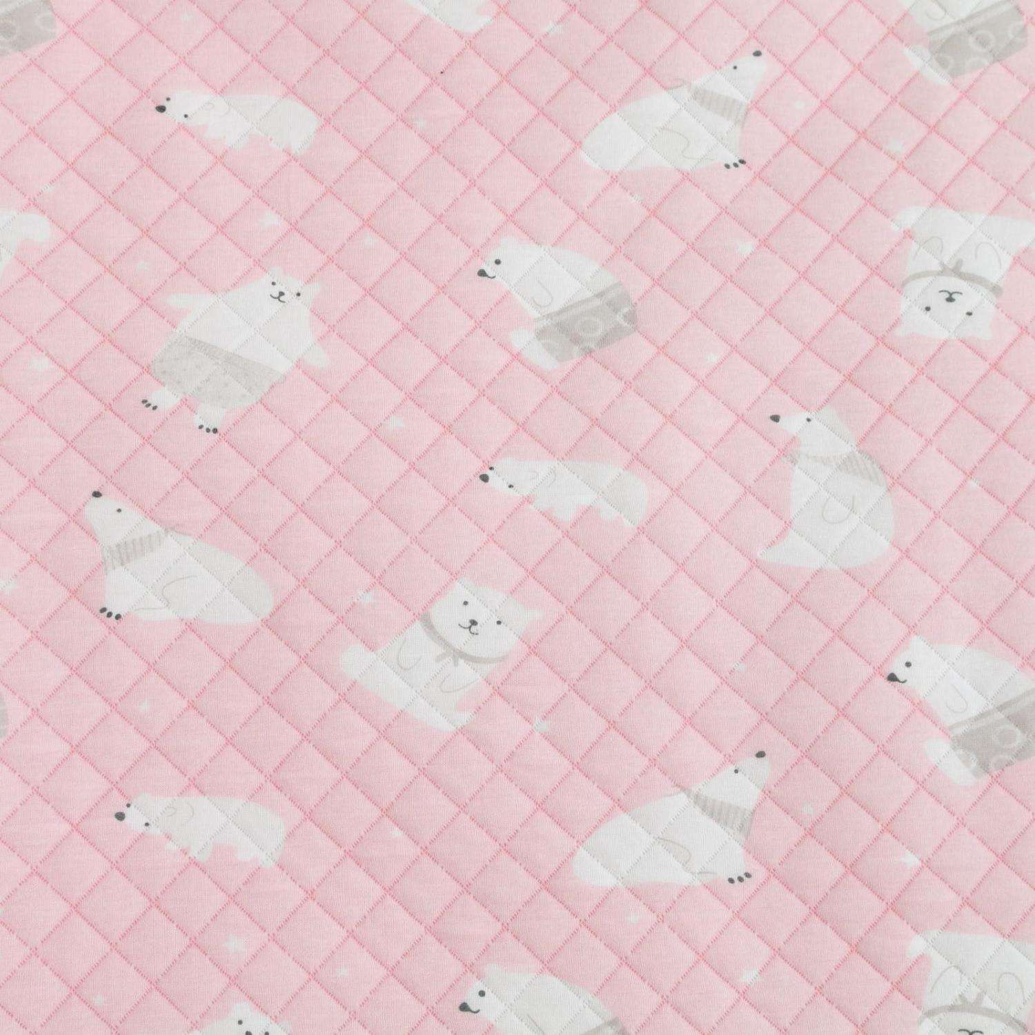 Одеяло стеганое Крошка Я Мишка 100х110 см розовый - фото 3