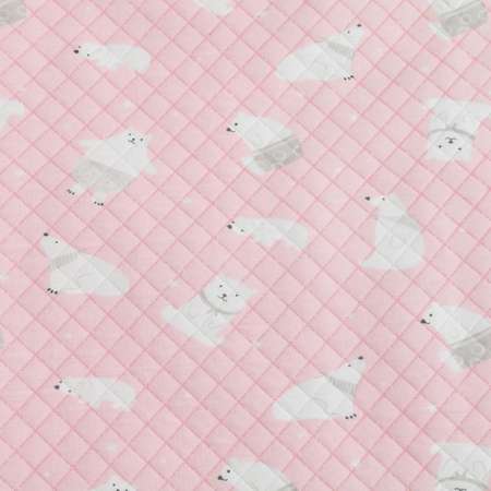 Одеяло стеганое Крошка Я Мишка 100х110 см розовый