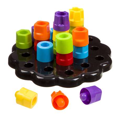 Развивающая мозаика BONDIBON логическая игра для малышей Развивающие гаечки 19 деталей