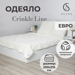 Одеяло SELENA всесезонное Crinkle Line 200х215 см бежевое