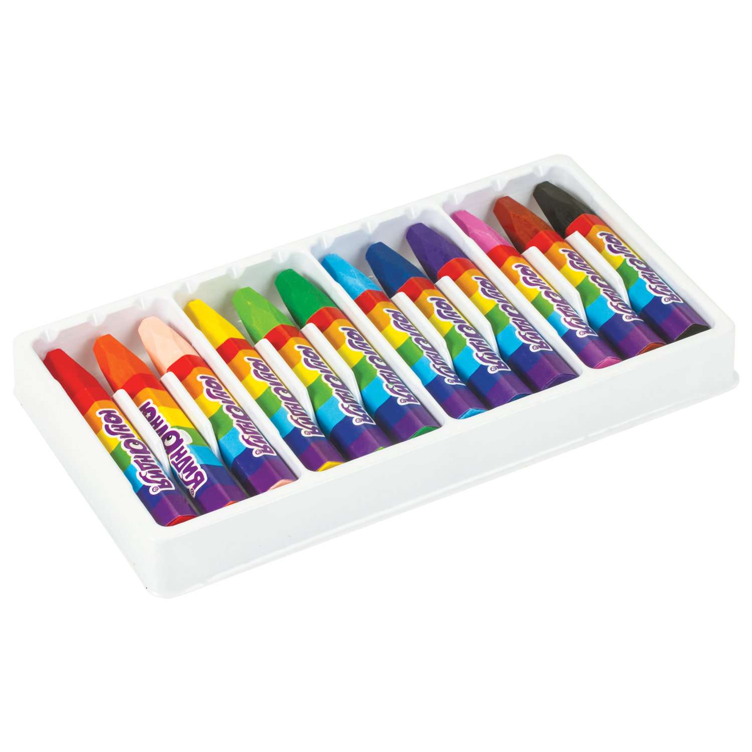 Восковые мелки Юнландия цветные карандаши для рисования набор 12 цветов утолщенные масляная основа - фото 11