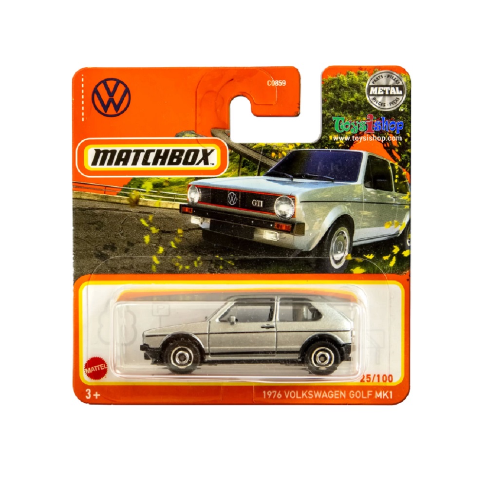 Автомобиль Matchbox Volkswagen Golf 1976 серебряный 60780 - фото 1