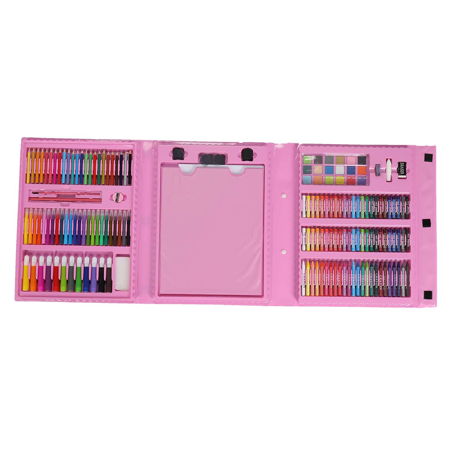 Набор для рисования LATS 176 предметов с мольбертом розовый - фото 15