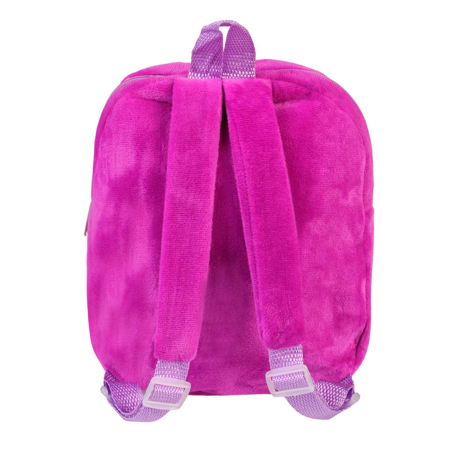 Рюкзак с игрушкой Little Mania фиолетовый Дракоша голубой с розовым - фото 3