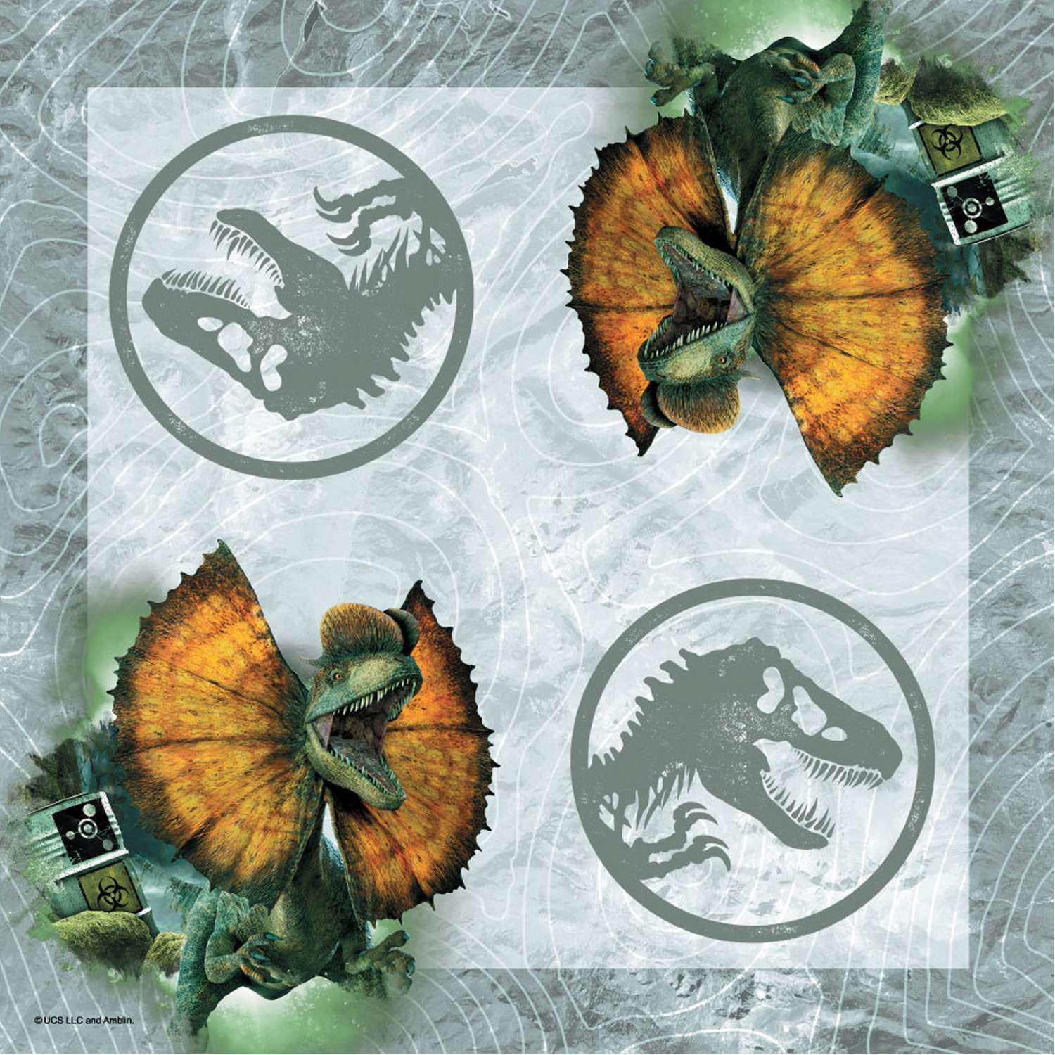 Салфетки ND PLAY Jurassic World бумажные трехслойные 33*33см 40шт - фото 2