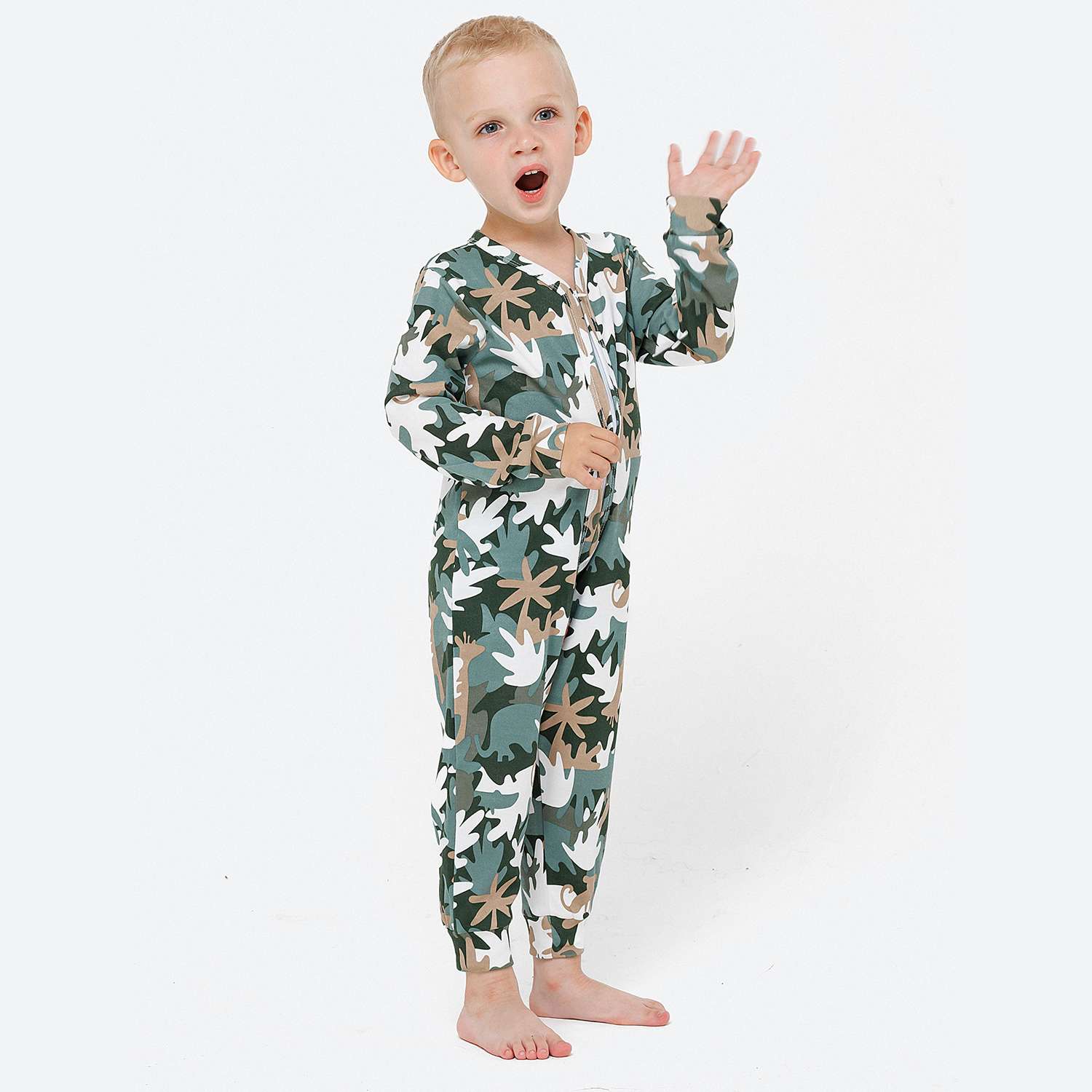 Пижама-комбинезон VEDDI 150-521и-19/хаки камуфляж - фото 2