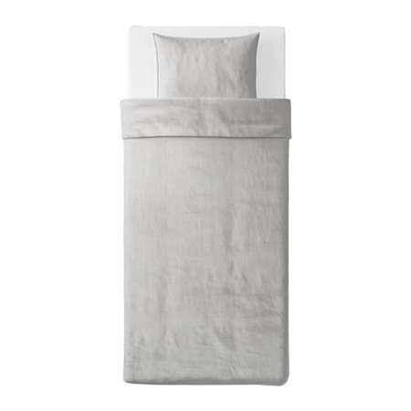 Комплект постельного белья Roomiroom односпальный BERGLAKE 150x200/50x70 серый