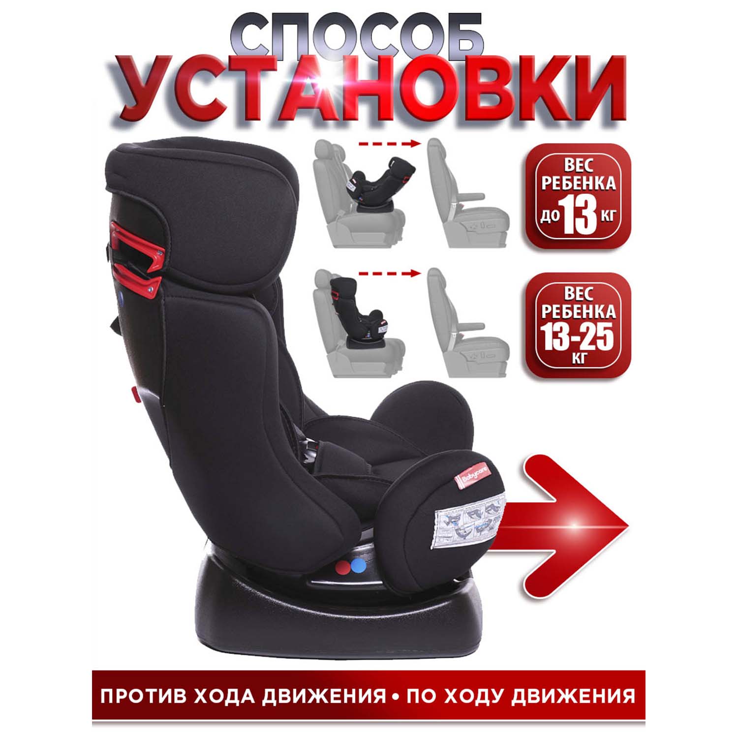 Автокресло BabyCare Nika 0+/1/2 (0-25 кг) - фото 9