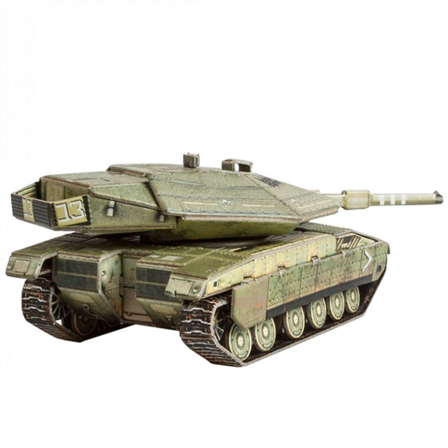 Сборная модель Умная бумага Бронетехника Танк Merkava Mk.4 531 531 - фото 2