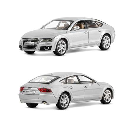 Машинка металлическая АВТОпанорама 1:24 Audi A7 серебряный свободный ход колес