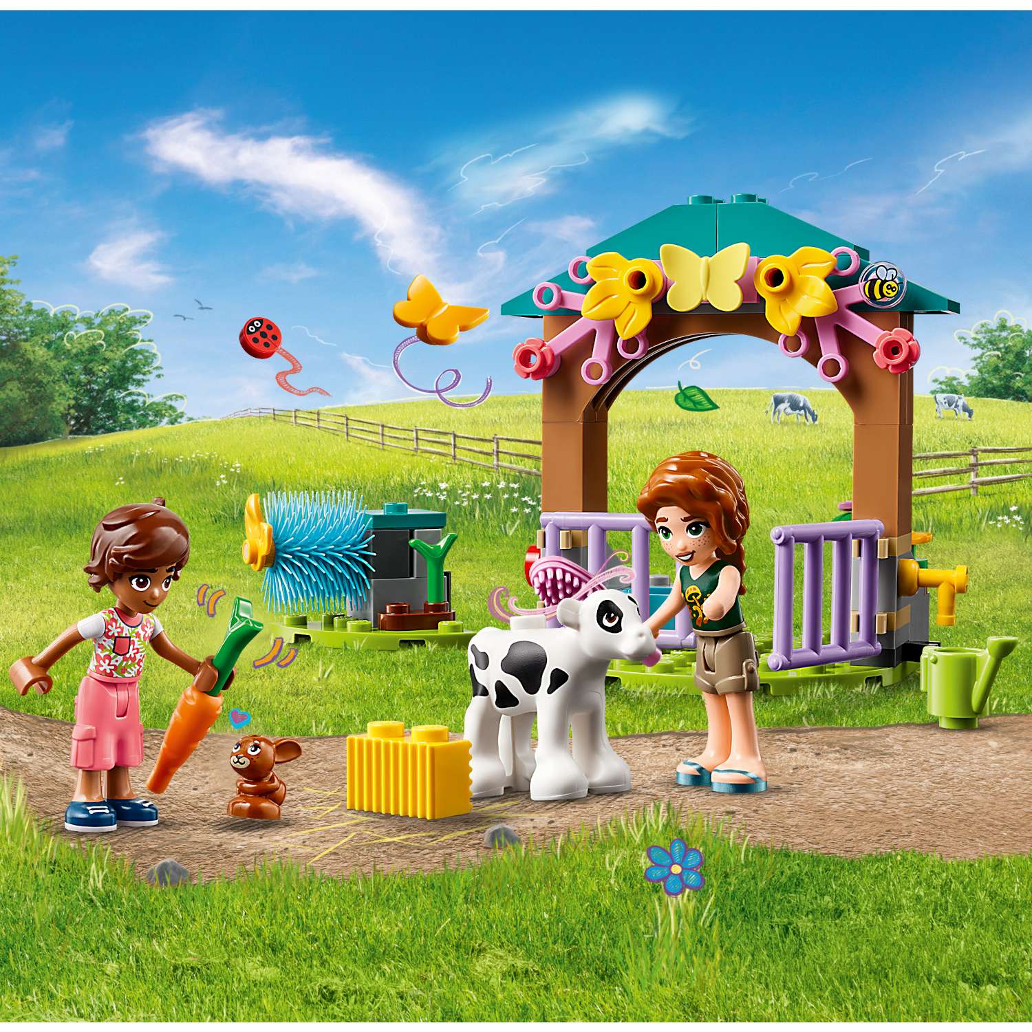 Конструктор LEGO Friends Осений сарай для теленка 42607 - фото 6