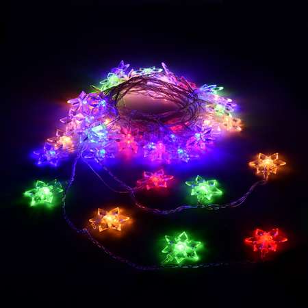 Электрогирлянда Vegas Цветочки 80 разноцветных LED ламп
