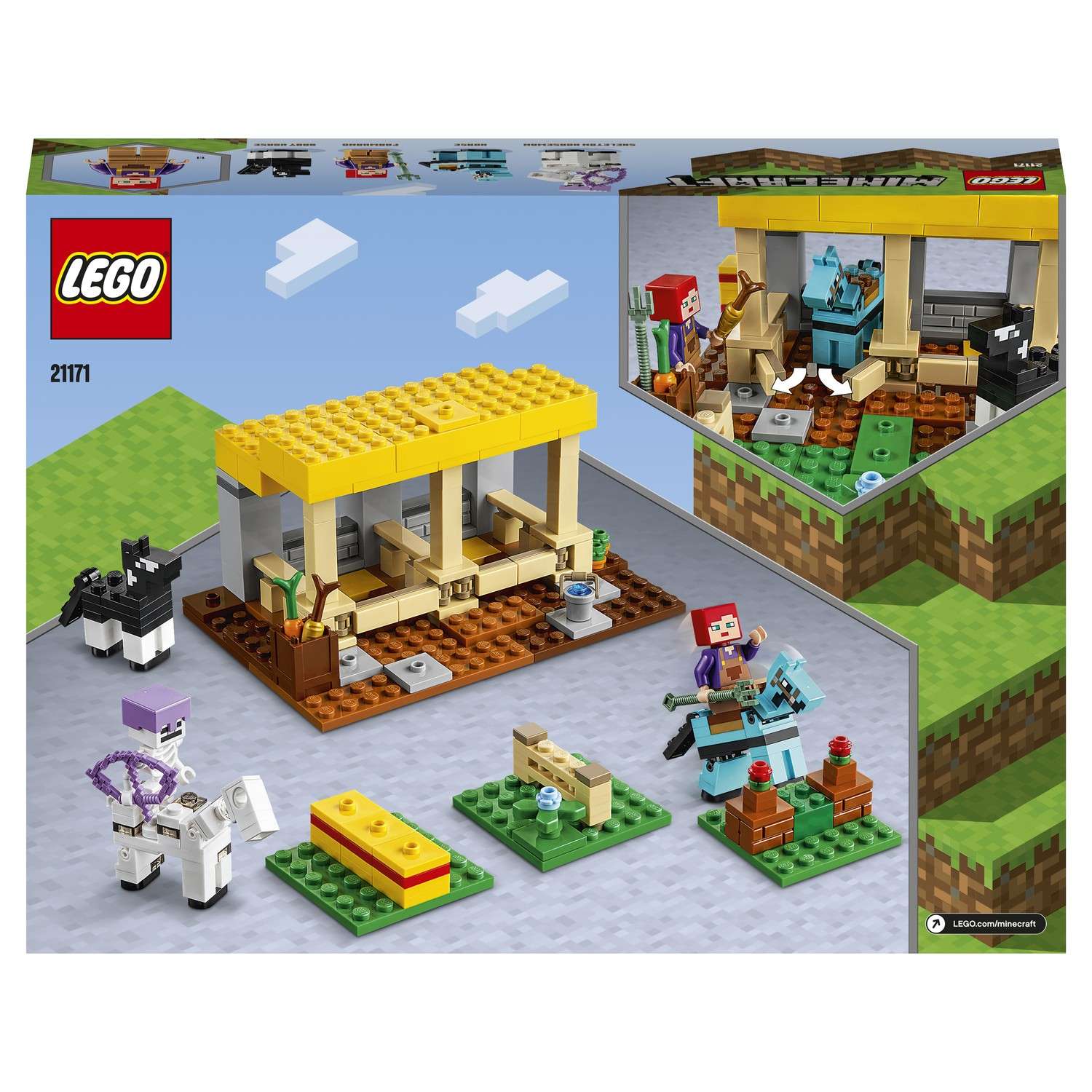 Конструктор LEGO Minecraft Конюшня 21171 - фото 3