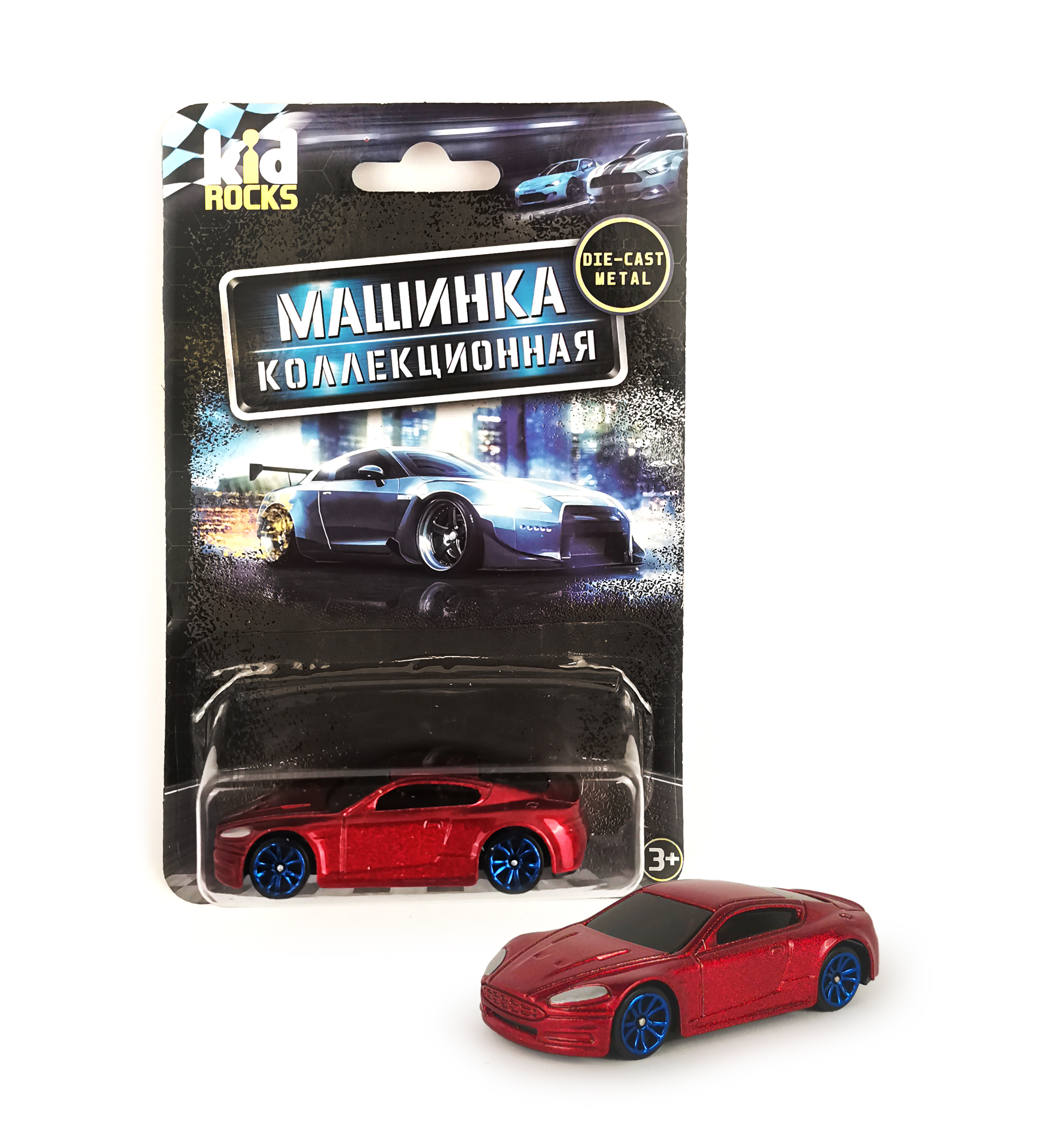 Машинка металлическая Kid Rocks масштаб 1:60 в ассортименте YK-2309 - фото 1