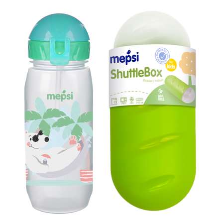 Набор для завтрака Mepsi Shuttle box бутылочка для воды с трубочкой с 3месяцев 0348