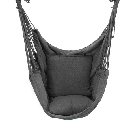 Кресло-гамак ZDK с 2мя подушками серый