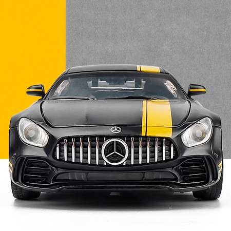 Масштабная машинка WiMi металлический инерционный черный Mercedes-Benz AMG GT C