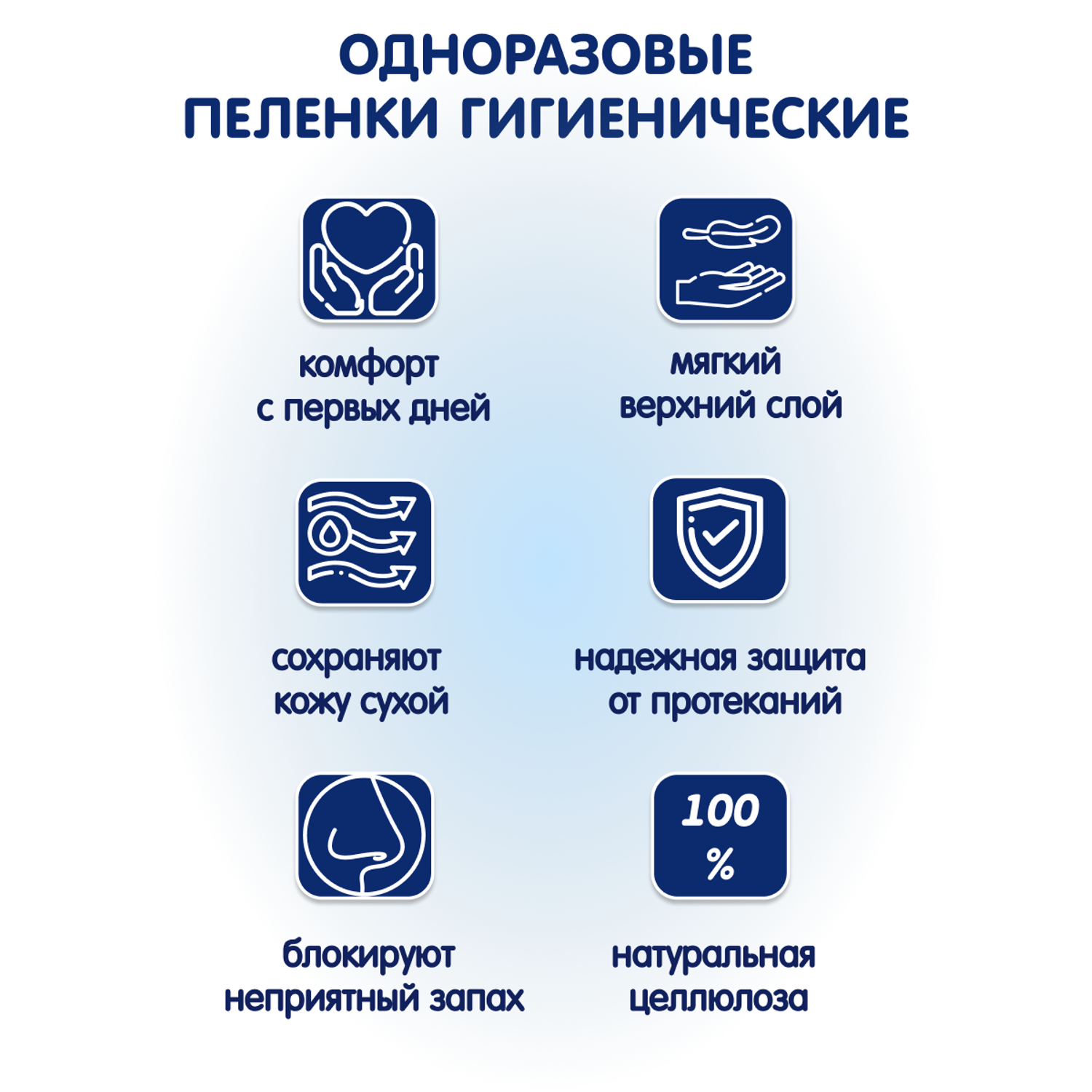 Пеленки универсальные INSEENSE супервпитывающие 60х60см 80 шт. в коробке - фото 8