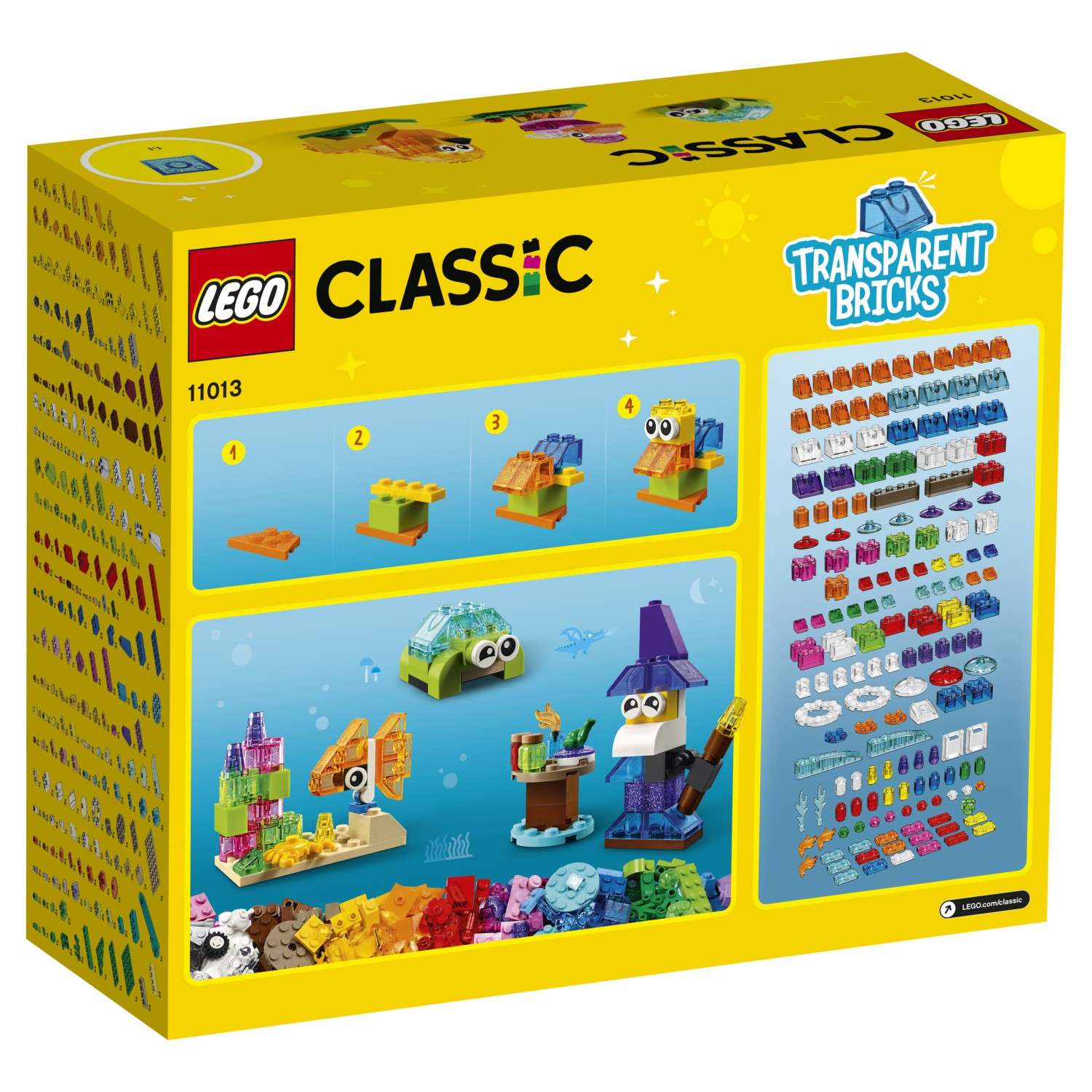 Конструктор LEGO Classic Прозрачные кубики 11013 - фото 3