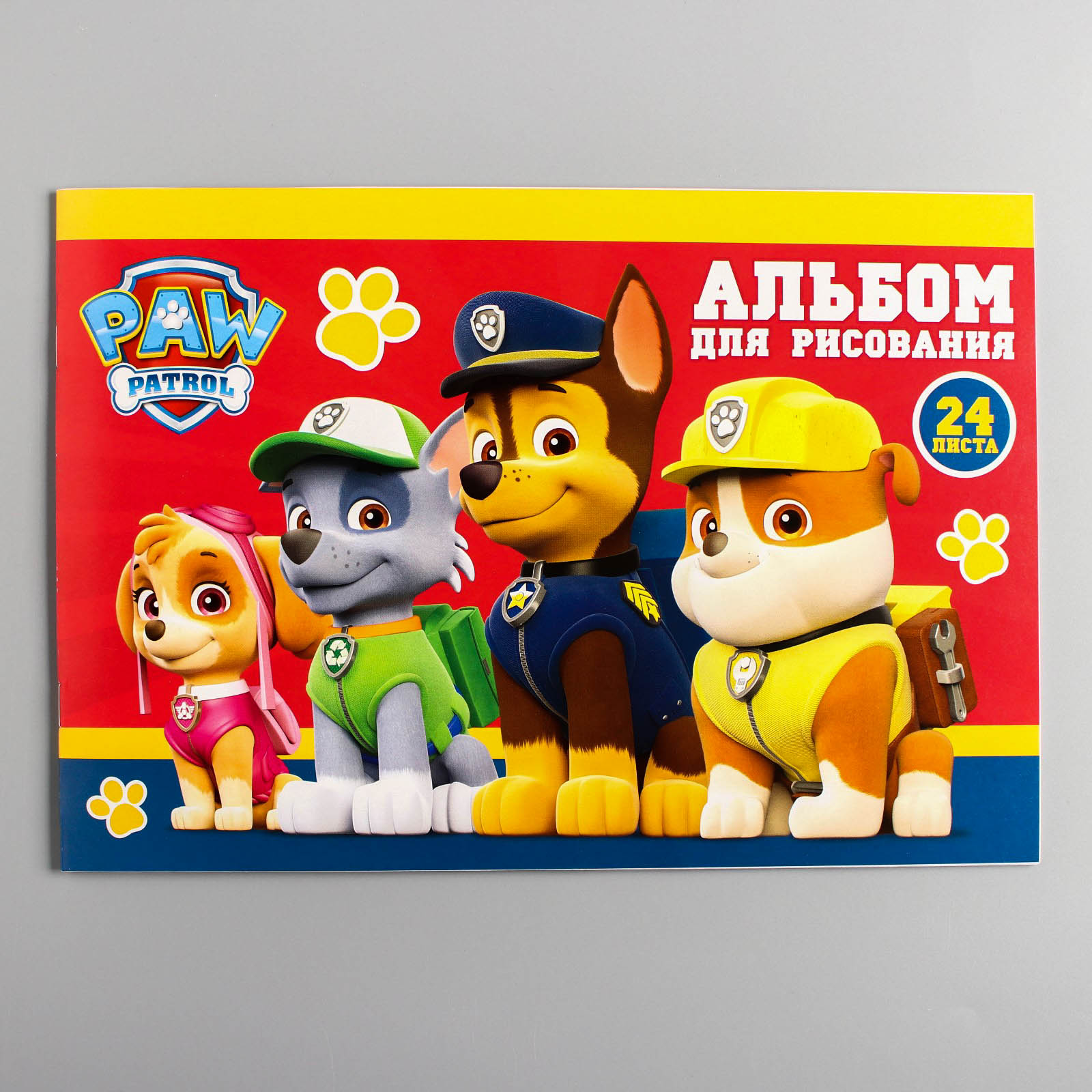 Альбом для рисования Paw Patrol А4 24 листа на скрепке - фото 1