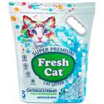 Наполнитель для кошек силикагел Fresh Cat евый Морской бриз 2кг