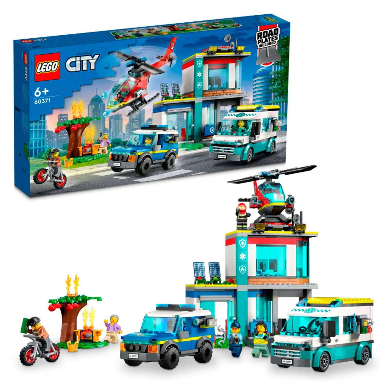 Конструктор детский LEGO City Штаб-квартира спасательных средств 60371 - фото 1