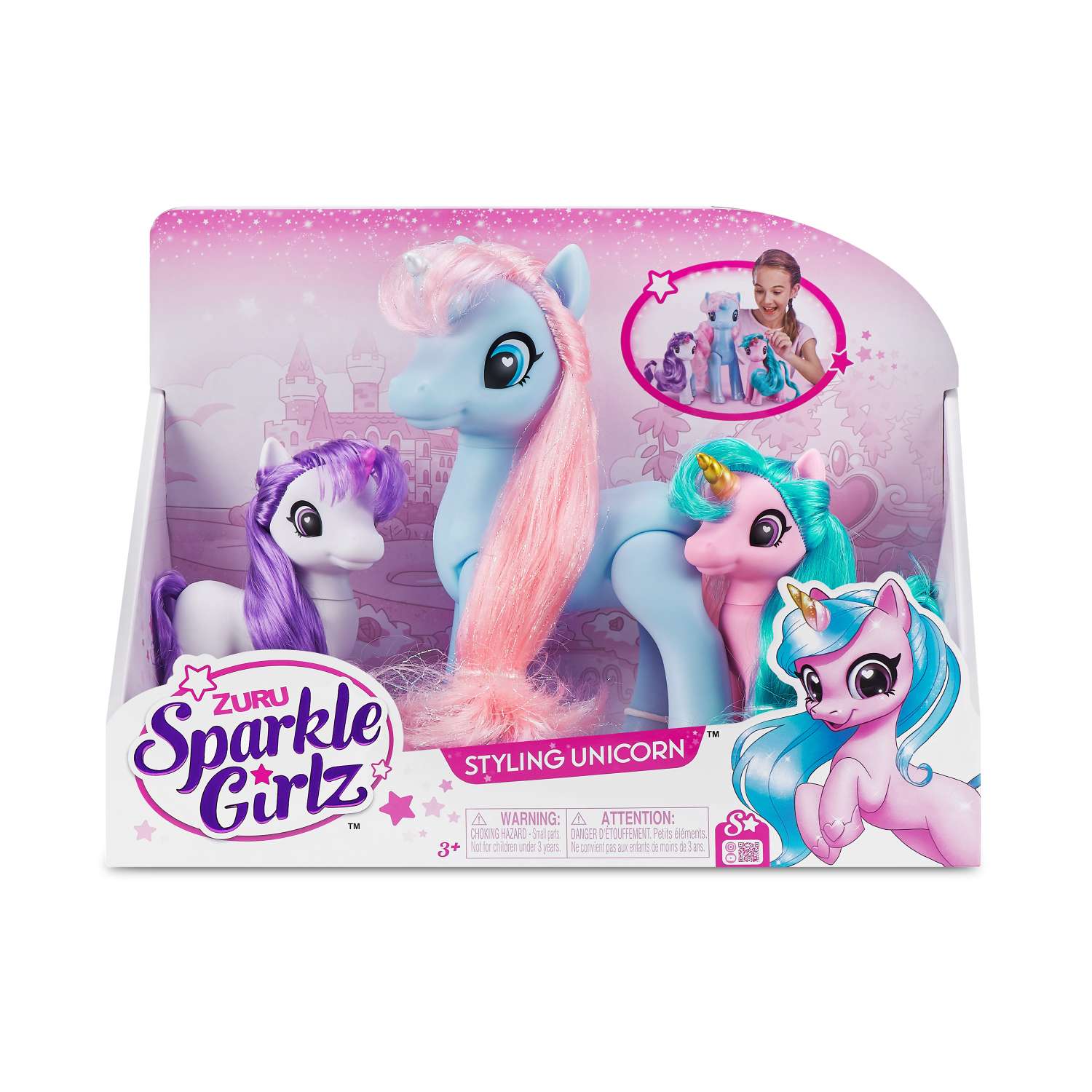 Набор игровой Sparkle Girlz 3 блестящих единорога 100373 - фото 10