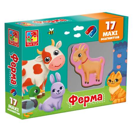 Магнитный набор Vladi Toys MAXI Ферма