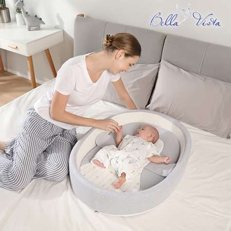Кокон для новорожденных BELLA VISTA P-01 серый