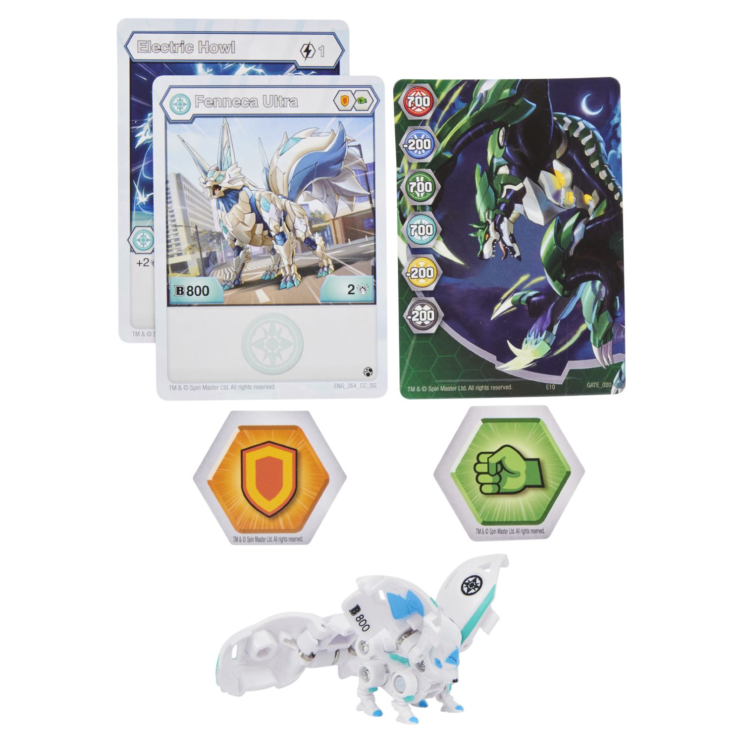 Фигурка-трансформер Bakugan S3 Ультра Carbuncle White 6061538/20132970 - фото 1