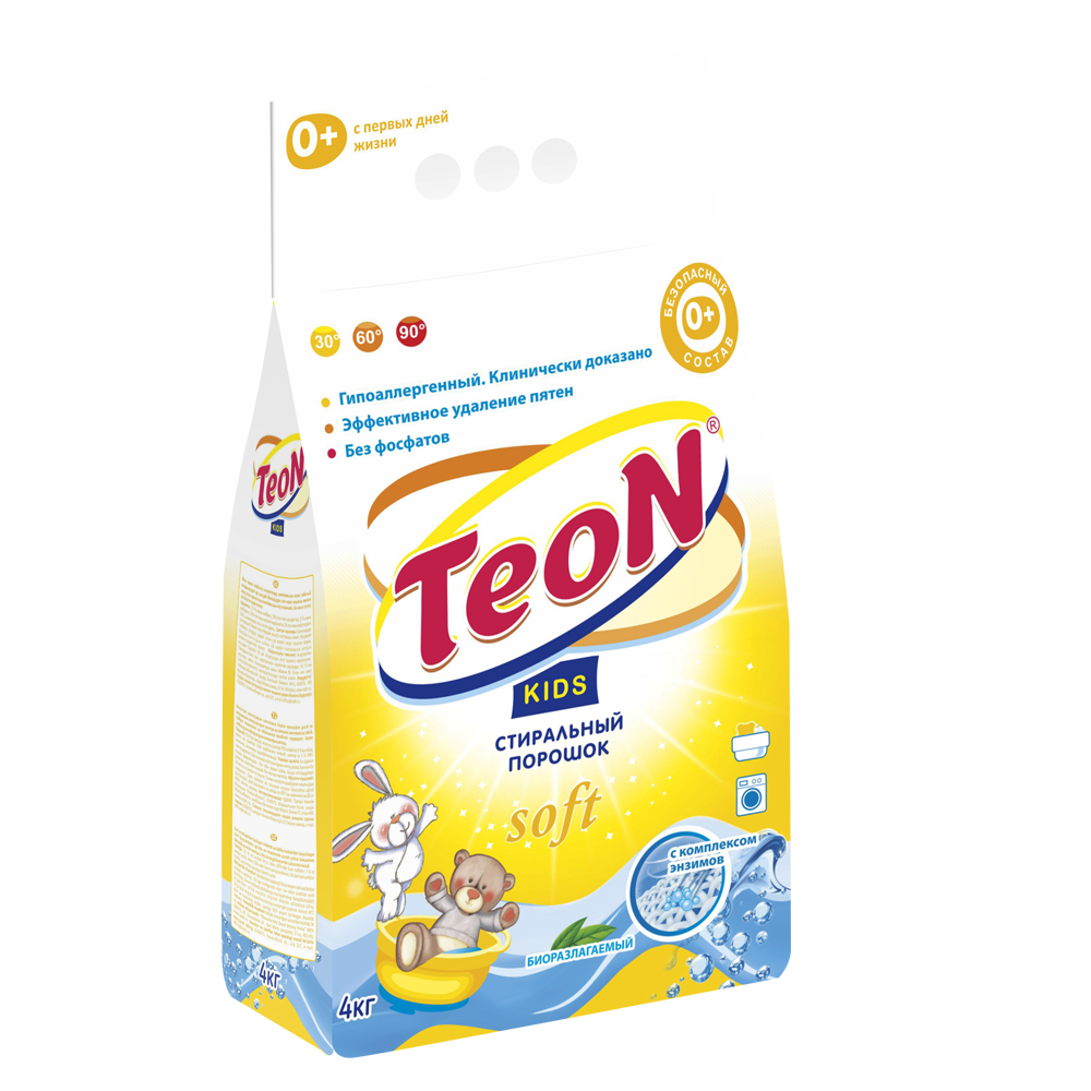 Стиральный порошок TEON Kids 4 кг - фото 1