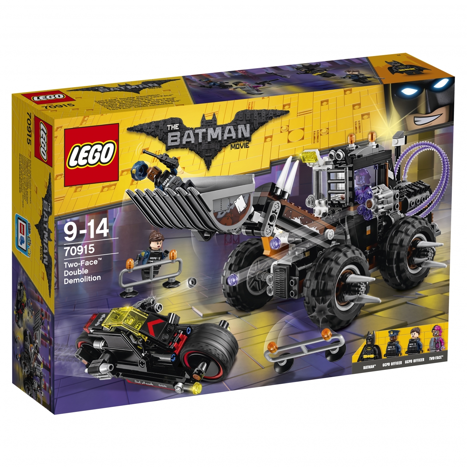 Конструктор LEGO Batman Movie Разрушительное нападение Двуликого (70915) купить по цене 3799 ₽ в интернет-магазине Детский мир