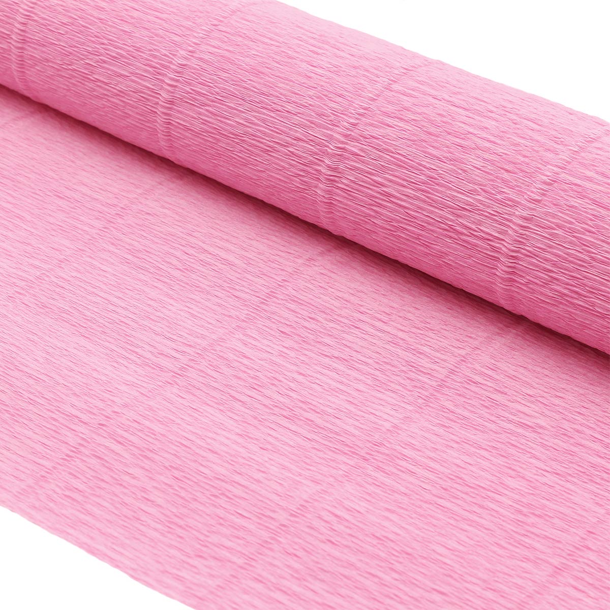 Бумага Айрис гофрированная креповая для творчества 50 см х 2.5 м 140 г розовая - фото 2
