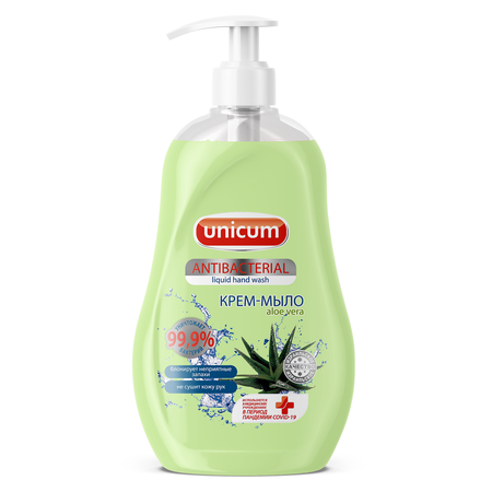 Жидкое мыло UNICUM антибактериальное Aloe Vera 550 мл