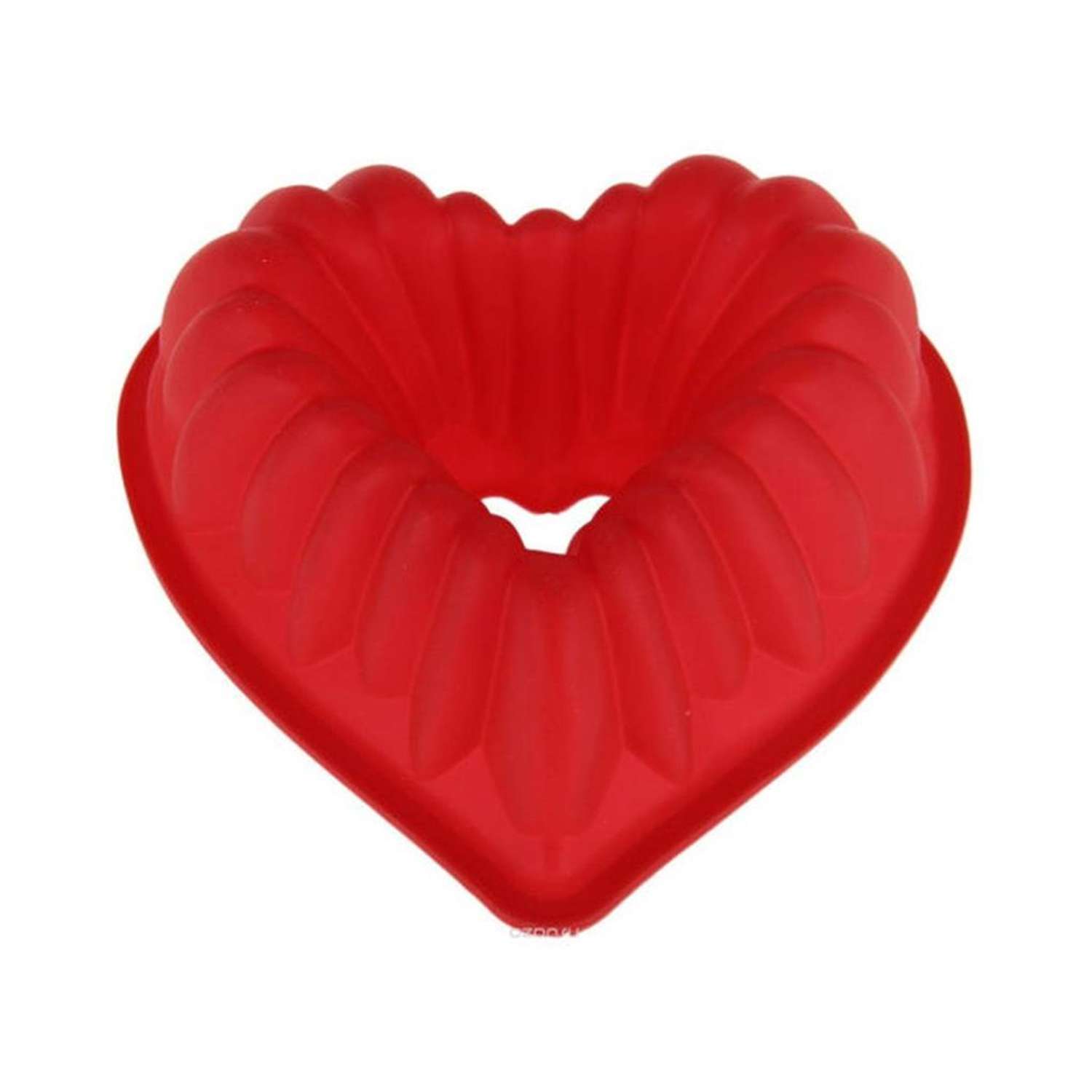 Форма для выпечки Ripoma силиконовая Сердце красная - фото 1