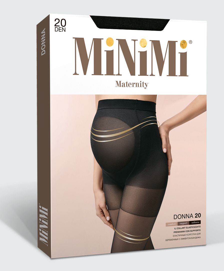Колготки для беременных MiNiMi Mini DONNA 20 Nero - фото 1