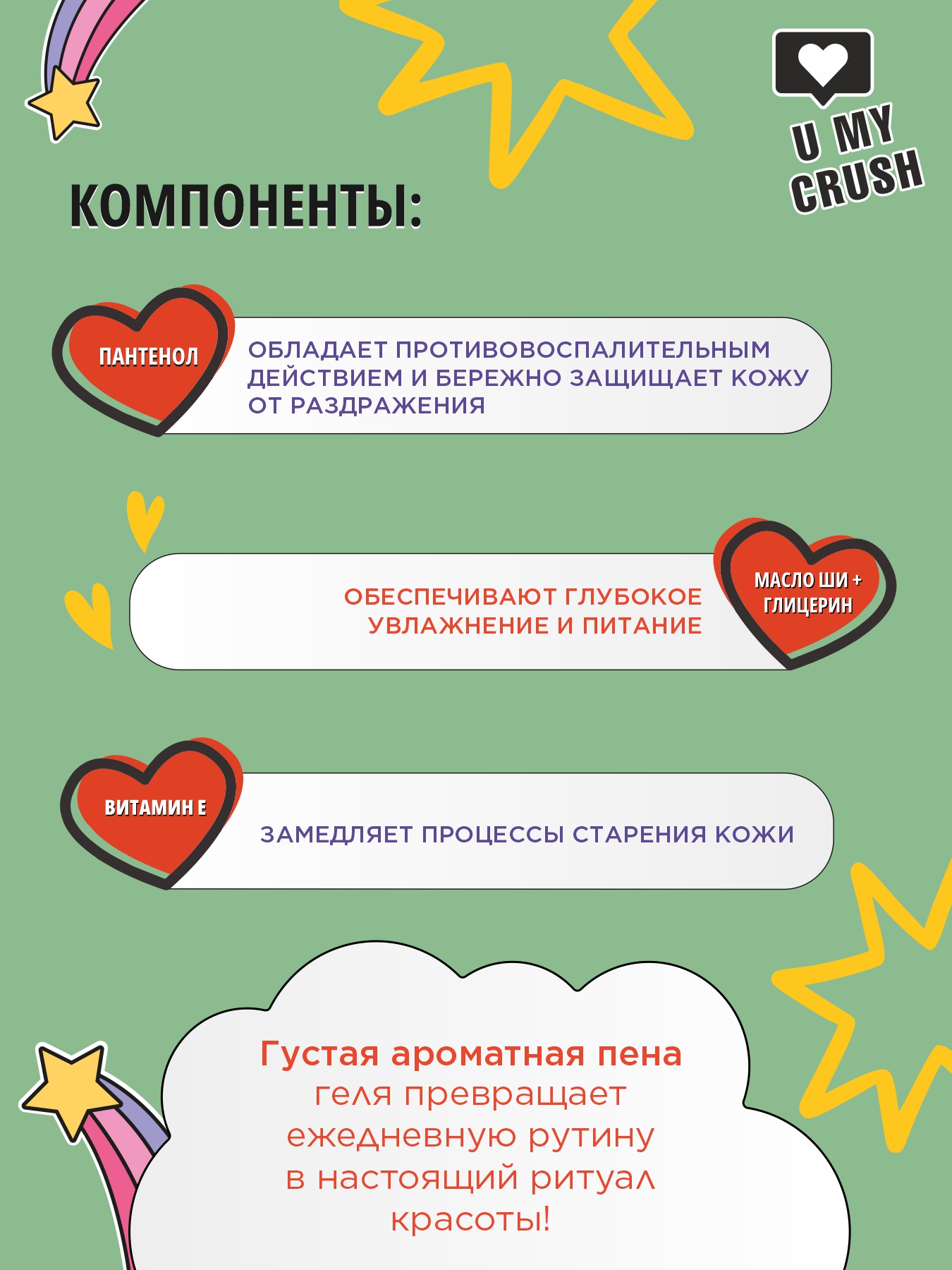 Гель для душа U MY CRUSH Манго-Танго - фото 3