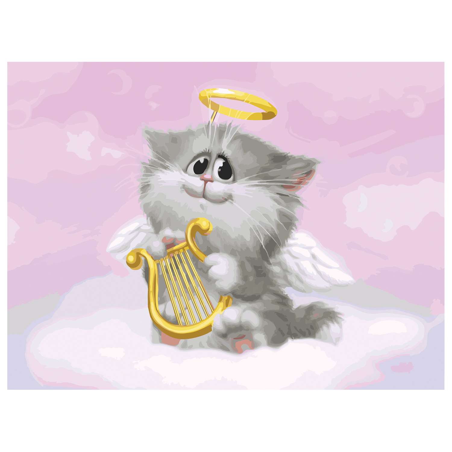 Набор для рисования Белоснежка Котёнок-ангелочек (744-AS) - фото 1