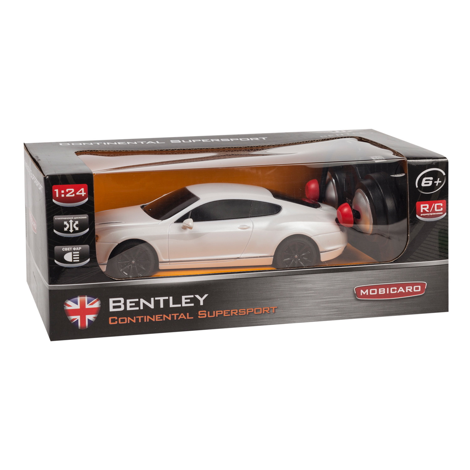 Машинка на радиоуправлении Mobicaro Bentley GTSupersport 1:24 Белая - фото 3