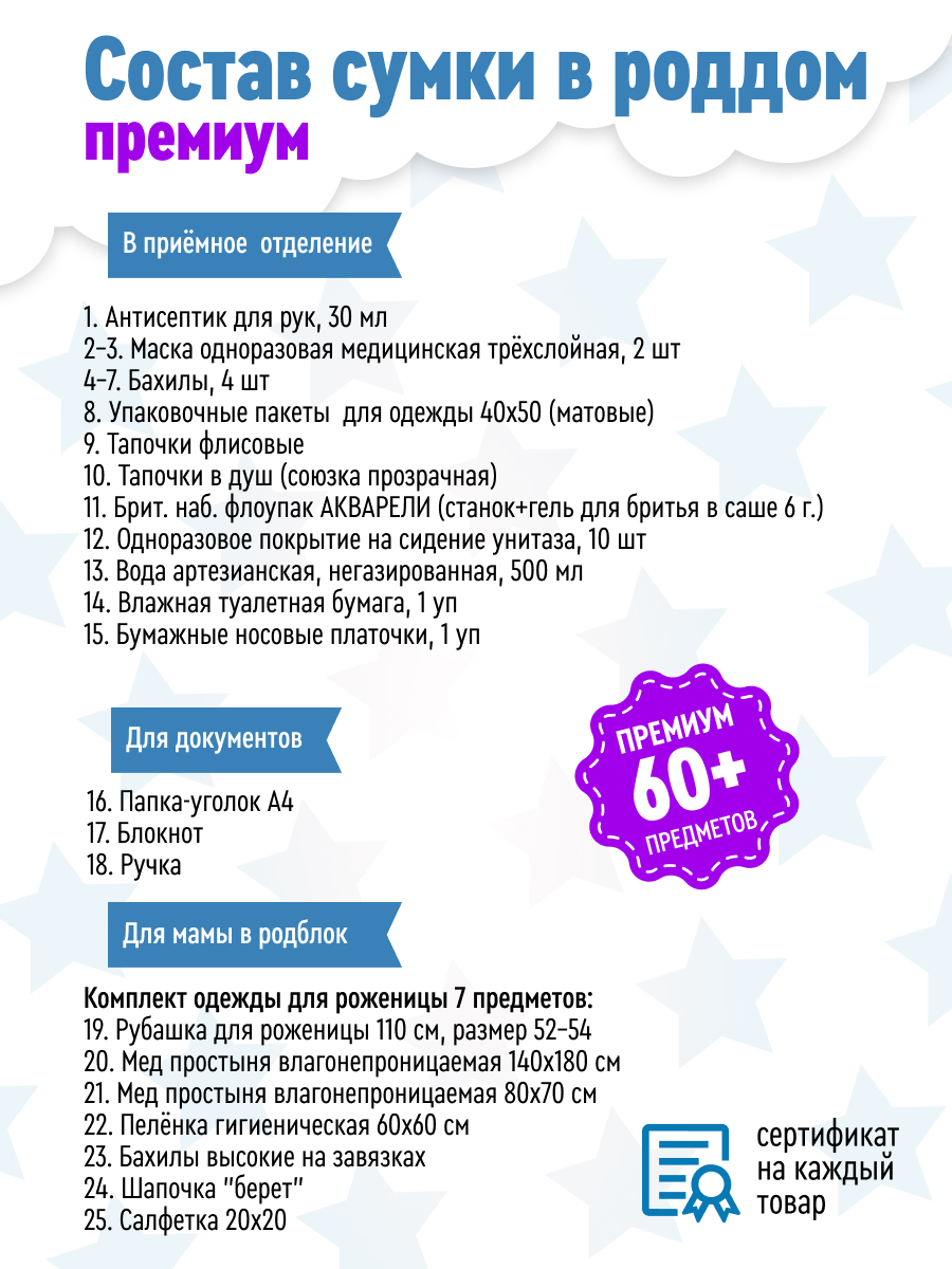 Готовая сумка в роддом ForBaby Премиум комплектация - фото 3