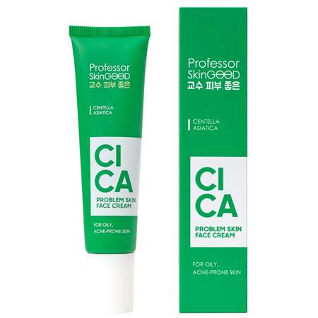 Крем Professor SkinGOOD для проблемной кожи лица с экстрактом центеллы азиатской Cica Problem Skin Cream 30ml