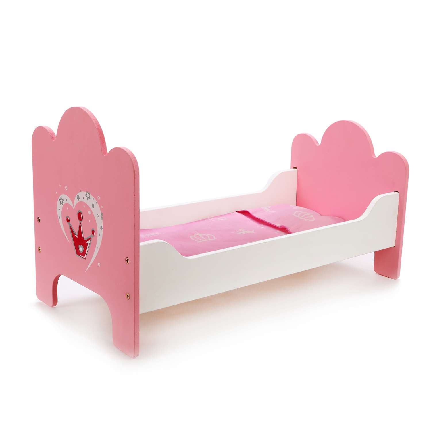 Кроватка Mary Poppins кукольная мебель для куклы пупса люлька для кукол. Корона. 48375 - фото 1