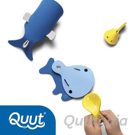 Конструктор 3D QUUT мягкий для игры в ванне Quutopia Глубоководные киты 3 элемента