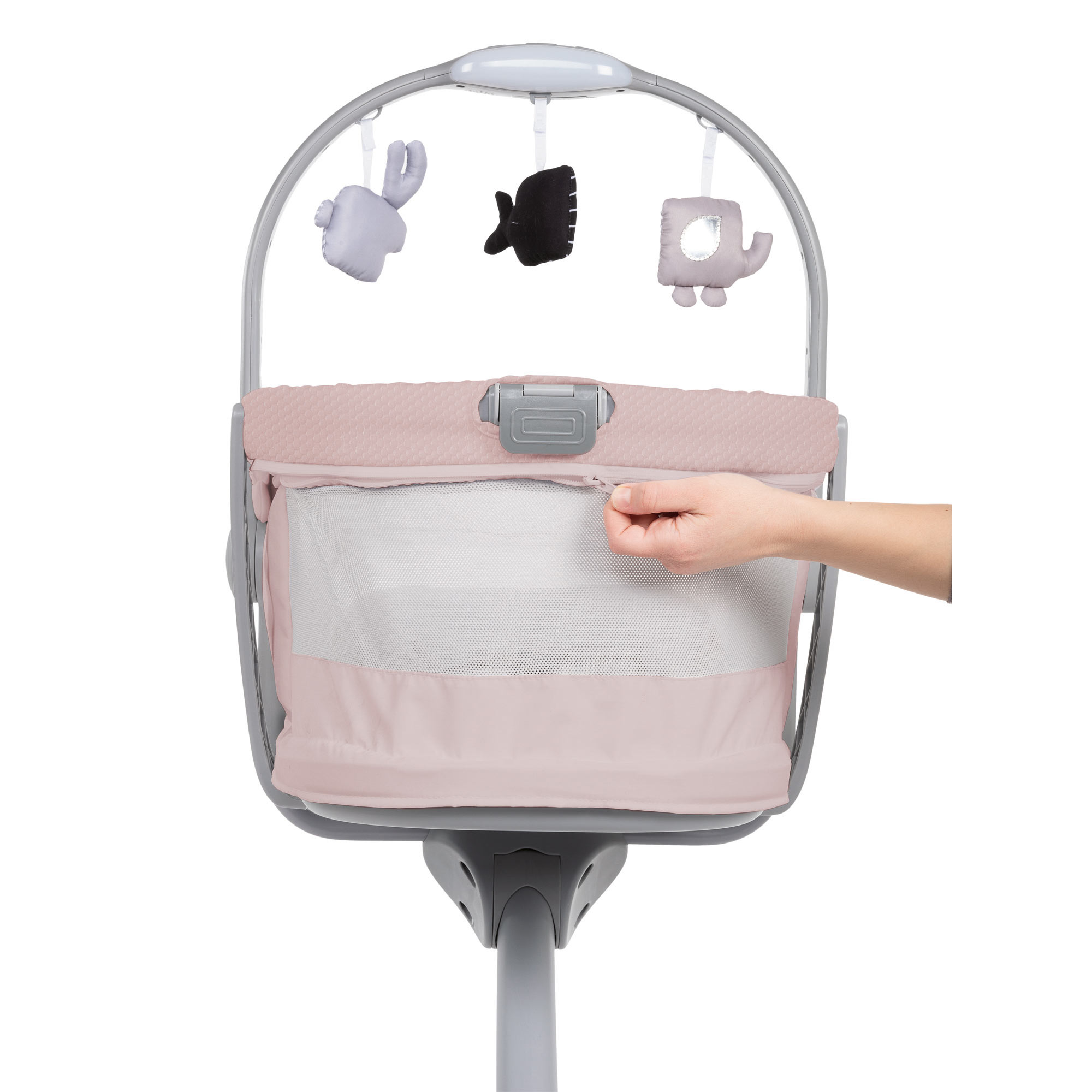 Детская кроватка Chicco Baby Hug - 4 in 1 Air Rose овальная, (розовый) - фото 12