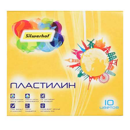 Пластилин Silwerhof 10 цв.
