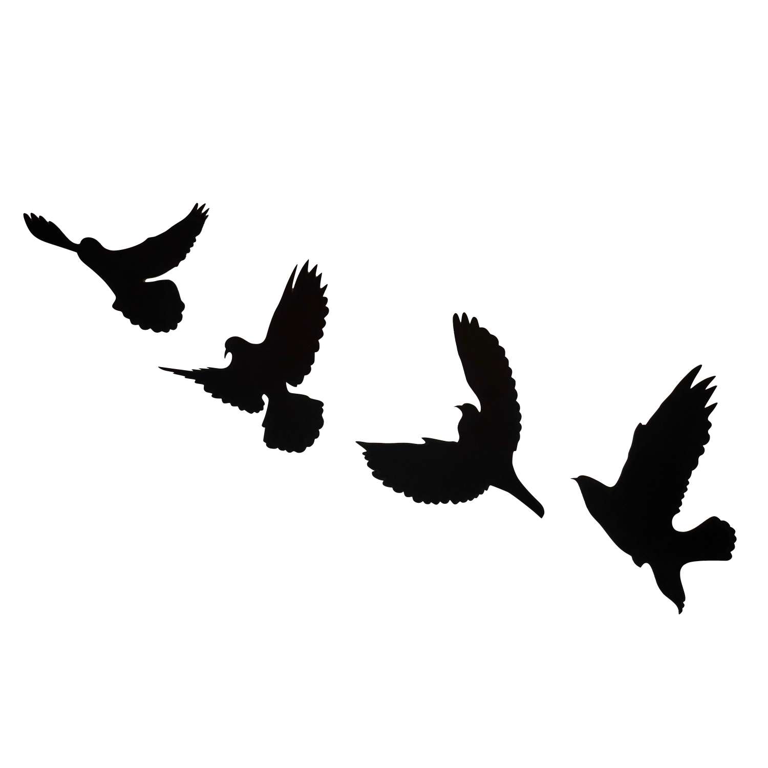 Панно настенное Afi Design Птицы Черное - фото 1