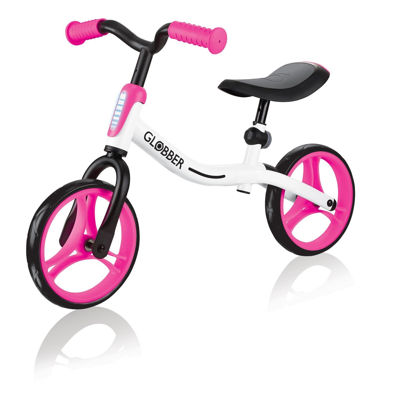 Беговел Globber Go Bike Бело-розовый 610-162 - фото 1