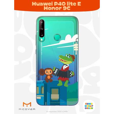 Силиконовый чехол Mcover для смартфона Huawei P40 lite E Honor 9C Союзмультфильм Голубой вагон